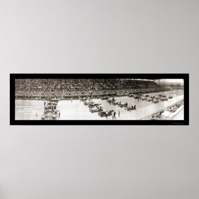 Cincinnati Speedway Photo 1916 Print by lc_panoramicphotos