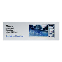 cincinyoo1, Name, Address 1, Birthday, Likes/Di... Business Card Templates