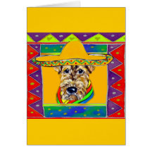 Cinco de Mayo Airedale Greeting Card
