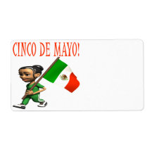 Cinco De Mayo Custom Shipping Label