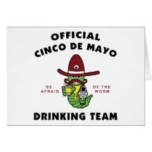 Cinco de Mayo Drinking Team Card