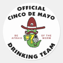 Cinco de Mayo Drinking Team Stickers