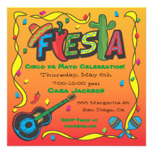 Cinco De Mayo Fiesta Party Invitation