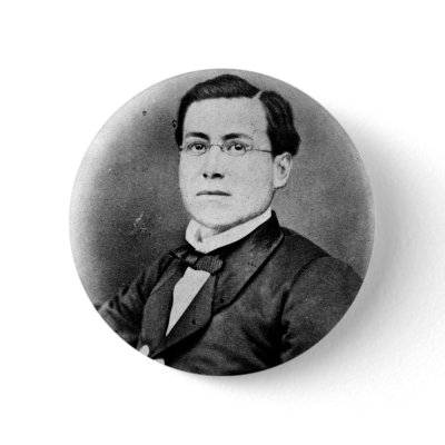 Cinco de Mayo Ignacio Zaragoza Seguín Button by sookietex