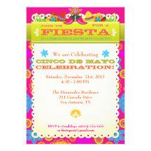 Cinco De Mayo Party Invitation Announcement