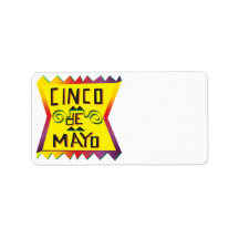 Cinco De Mayo Personalized Address Labels
