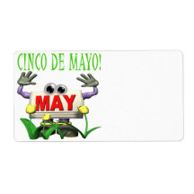 Cinco De Mayo Personalized Shipping Label