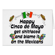 Cinco drôle De Mayo Carte