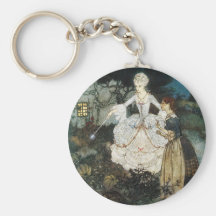 Cinderella and Fairy Godmother Keychains