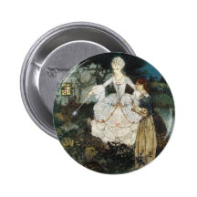 Cinderella and Fairy Godmother Pinback Button
