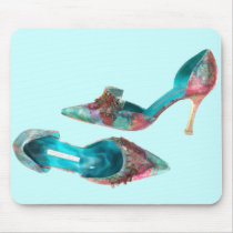 Cinderella Beaded Brocade Pumps Mouse Pads