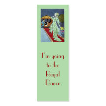 Cinderella bookmark business card templates