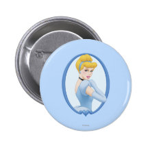 Cinderella in Frame Pinback Buttons