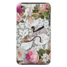 CINDERELLA SHOE,FLORAL ROSES AND MOTHERSDAY FLOWER iPod Case-Mate CASE