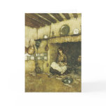 Cinderella Sitting Among the Ashes Fine Art Card