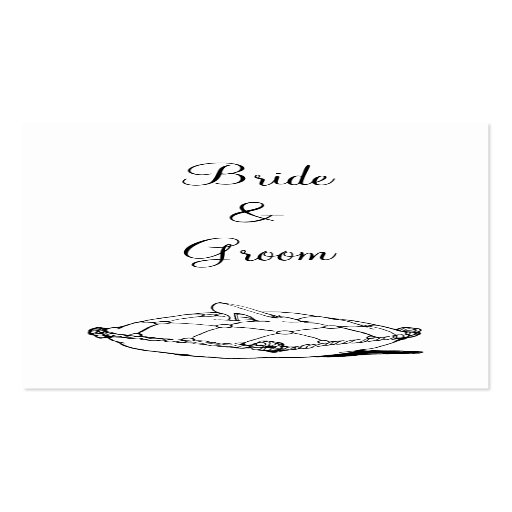 Cinderella Slipper on Pillow Custom Wedding Tag Business Card Templates