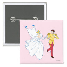 Cinderella Wedding Pinback Button