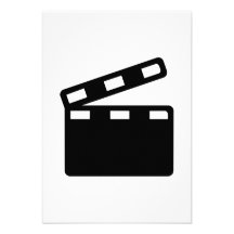 Cinéma de clapet de film faire-parts