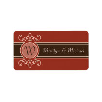 Cinnamon Classic Harvest Wedding Labels