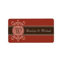 Cinnamon Classic Harvest Wedding Labels