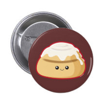 Cinnamon Roll Pinback Buttons