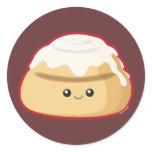 Cinnamon Roll Round Stickers