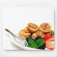 Cinnamon Rolls and Berries Mouse Pad
