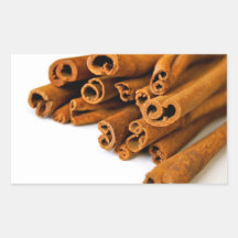 Cinnamon sticks rectangle sticker