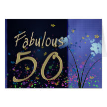 Cinquantième anniversaire fabuleux ! cartes