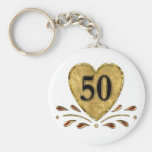 cinquantième anniversaire - or porte-clé