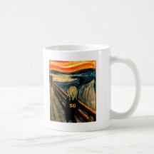 cinquantième Cadeaux d'anniversaire, le cri perçan Tasse À Café