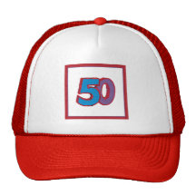 cinquantième Chapeau d'anniversaire Casquettes