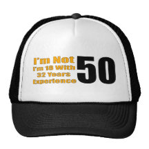 Cinquantième chapeau drôle d'anniversaire casquette