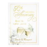 cinquantième Invitations de fête d'anniversaire de