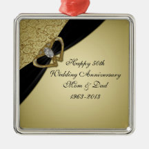 cinquantième Ornement d'anniversaire de mariage
