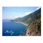cinque terre coast post card