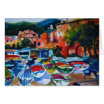 Cinque Terre Italy Greeting Card