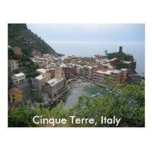 Cinque Terre, Italy Postcard
