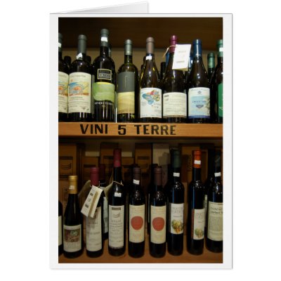 Cinque Terre Wines Italy Card by cindybee23