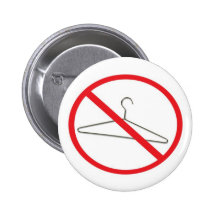 Cintre de manteau badges avec agrafe