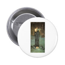 Circe in her element pinback button
