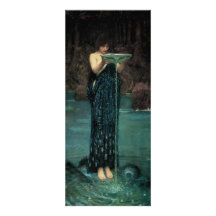 Circe Invidiosa, JW Waterhouse, Vintage Victorian Personalized Invitations