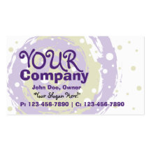 Circle 2 Business Card/ Purple