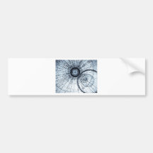 Circle 3D art Bumper Stickers