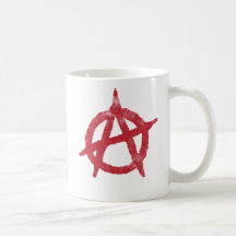 'circle a' anarchy symbol coffee mugs