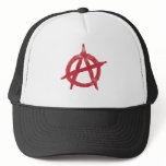 'circle a' anarchy symbol mesh hats