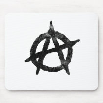 'circle a' anarchy symbol mouse pad