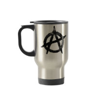 'circle a' anarchy symbol coffee mugs