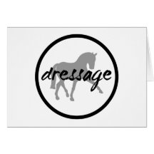 Circle Border Dressage Sidepass Greeting Cards