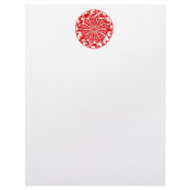 Circle Chinese Zodiac Papercut Customized Letterhead